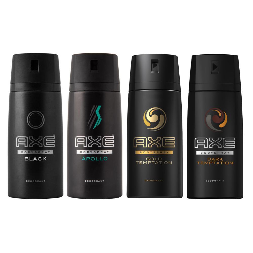 [HCM]Xịt khử mùi toàn thân AXE Body Spray USA 150ml Black lưu hương 24H