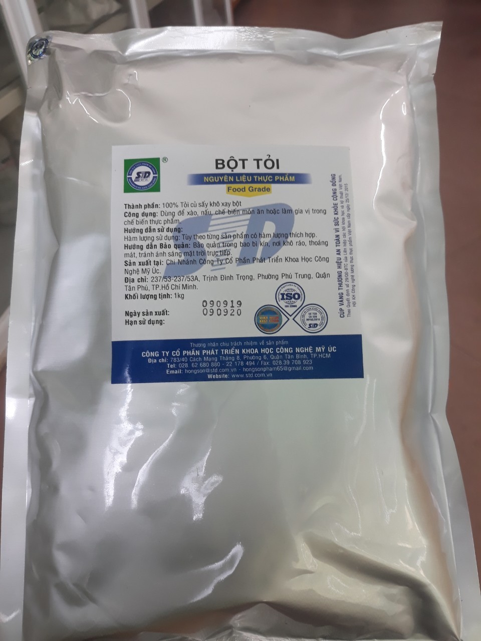 BỘT TỎI: BỘT THỰC PHẨM
