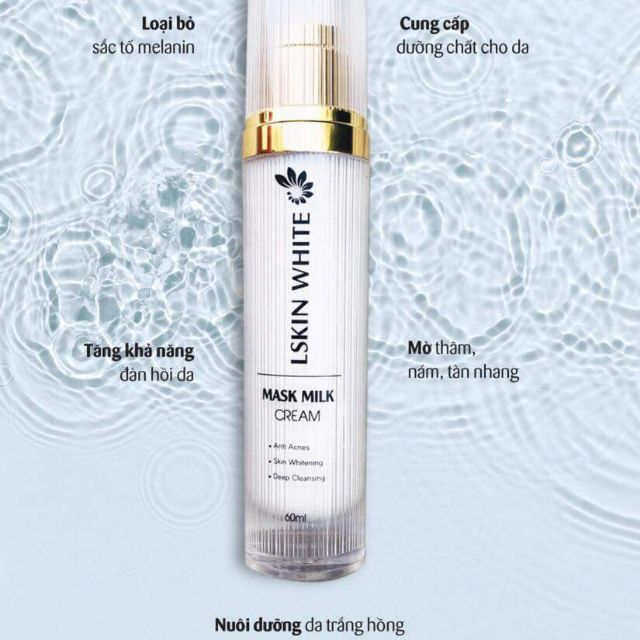 ủ trắng da mặt Ủ Trắng Kén Tằm LSKIN WHITE