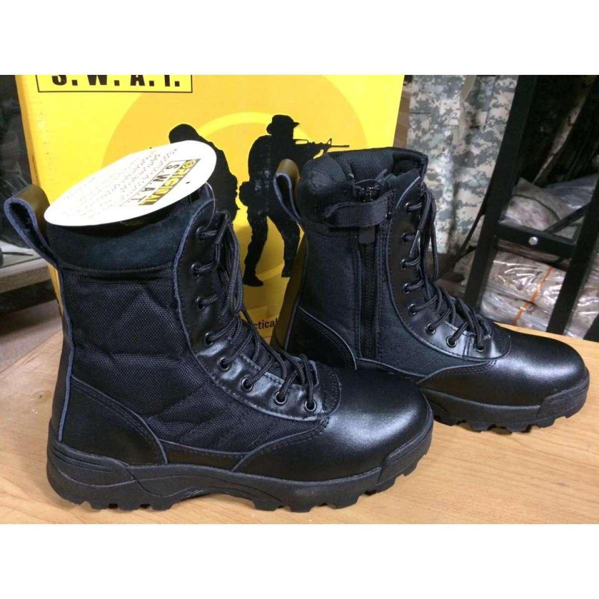 GIÀY PHƯỢT SWAT CỔ CAO MÀU ĐEN, VÀNG CÁT