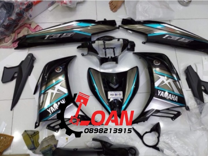YAMAHA -DÀN ÁO  XE EXCITER 135 MÀU XANH GP ,CÓ ĐỦ MÀU ZIN