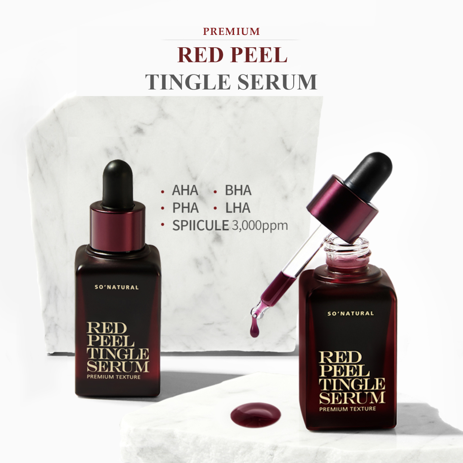 Thay Da Sinh Học SoNatural Red Peel Tingle Serum