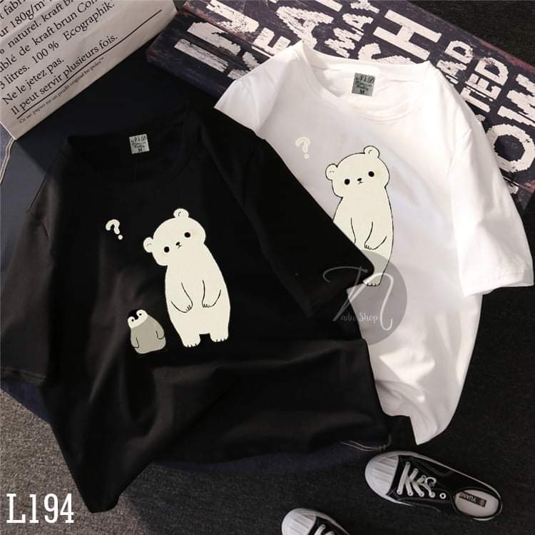 SET ÁO ĐÔI, ÁO GIA ĐÌNH IN NHIỆT CÁC HÌNH CUTE NGỘ NGHĨNH