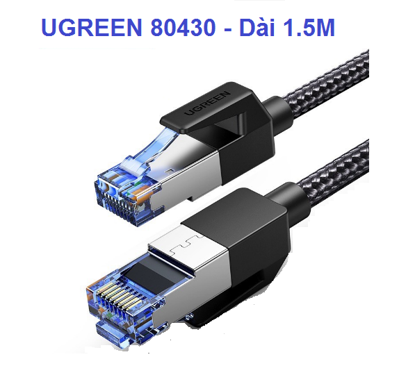 Cáp mạng Cat 8 đúc sẵn 2 đầu S/FTP  Ugreen ( 80429, 80430 , 80431 , 80432 , 80433 ) Chính Hãng