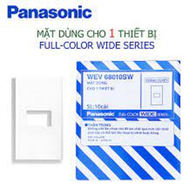 Mặt dùng cho 1 thiết bị điện Panasonic WEV 68010SW (Màu trắng tuyết)