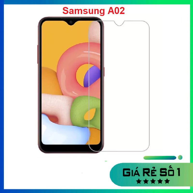 Kính cường lực Samsung A02/ M02 trong suốt không full màn hình