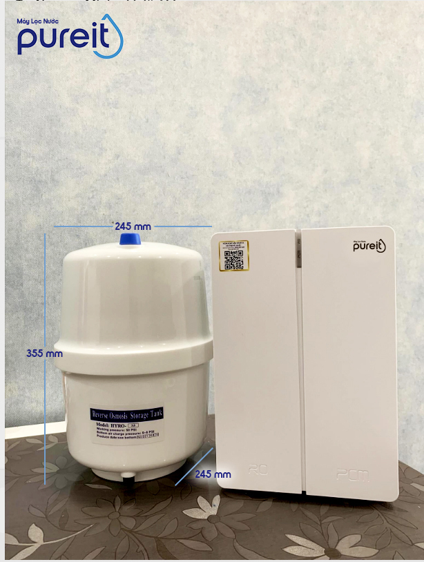 [LẮP ĐẶT 0Đ | COMBO] Máy lọc nước Pureit Tanka [5000L][có bình chứa] + Lõi lọc PCM