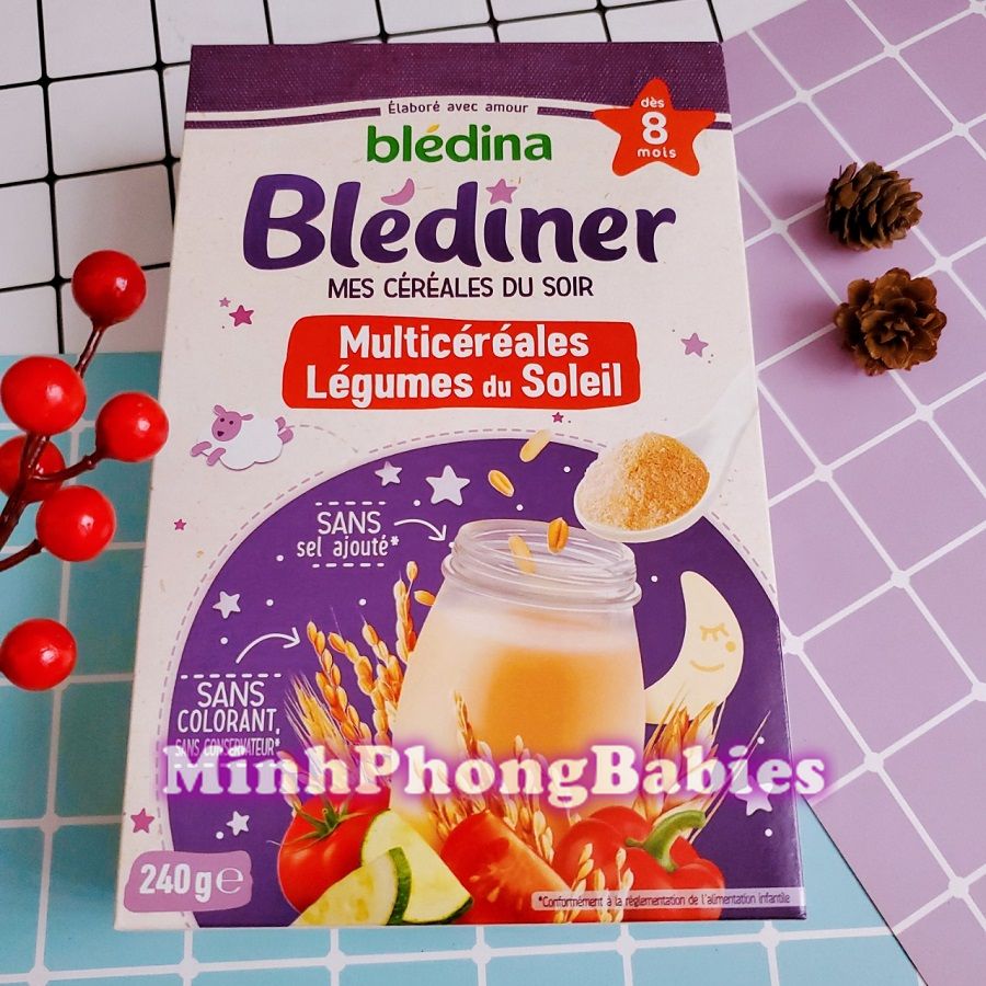 [HCM]Bột Lắc Sữa Ban Đêm Blediner Vị Rau Củ 240g 8M+