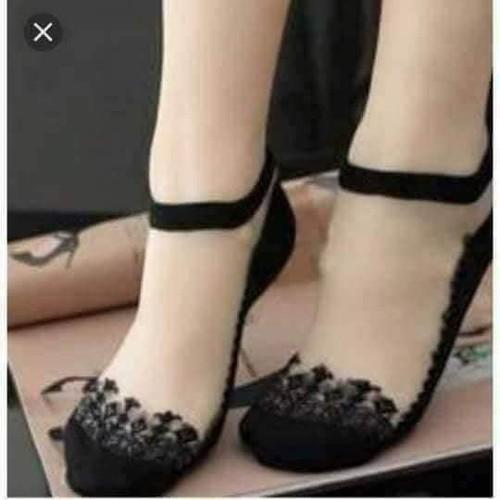 Combo 10 đôi tất/vớ nữ ren công chúa cổ ngắn