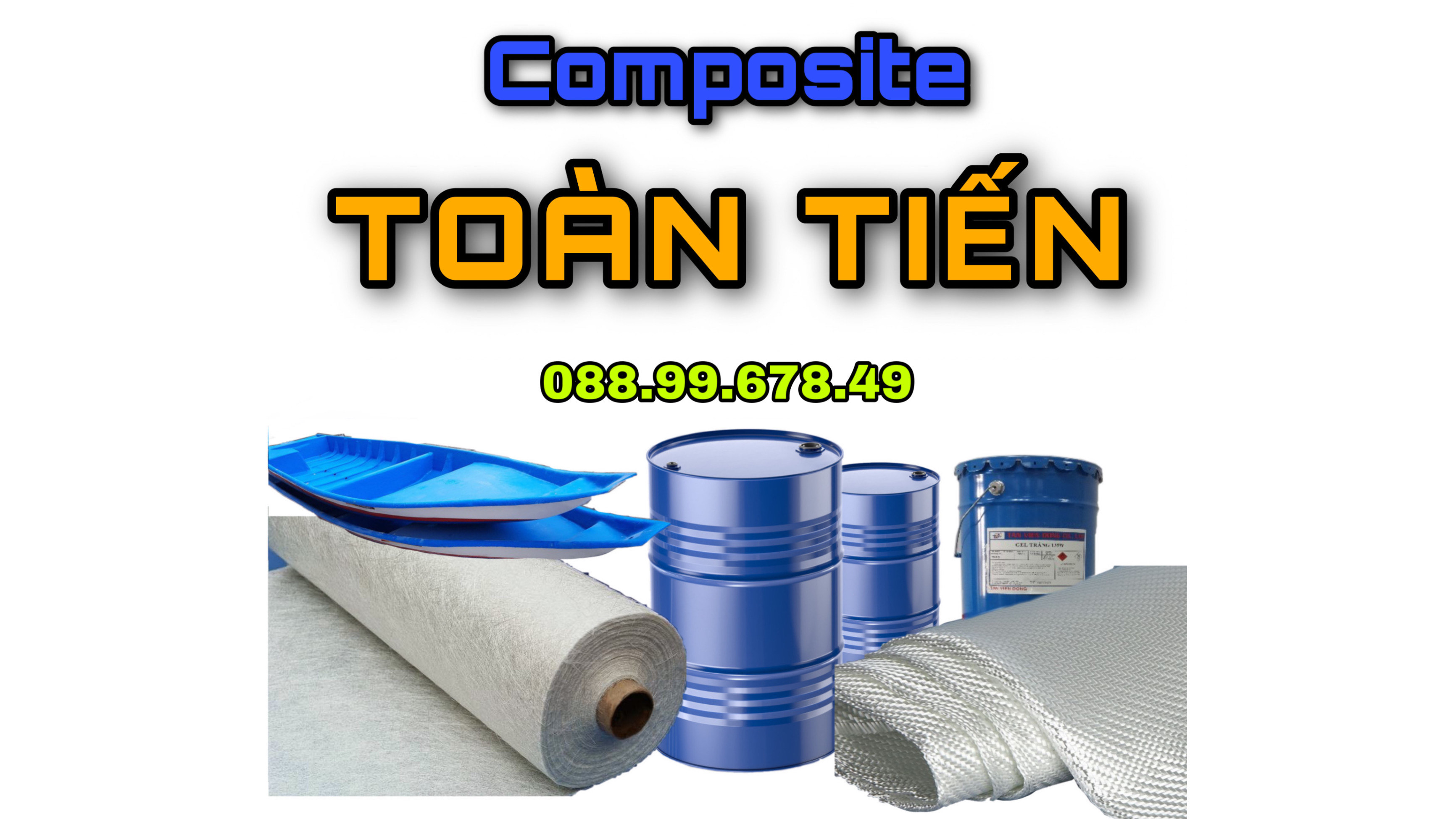 Composite vá vỏ lãi, ghe tàu, cano