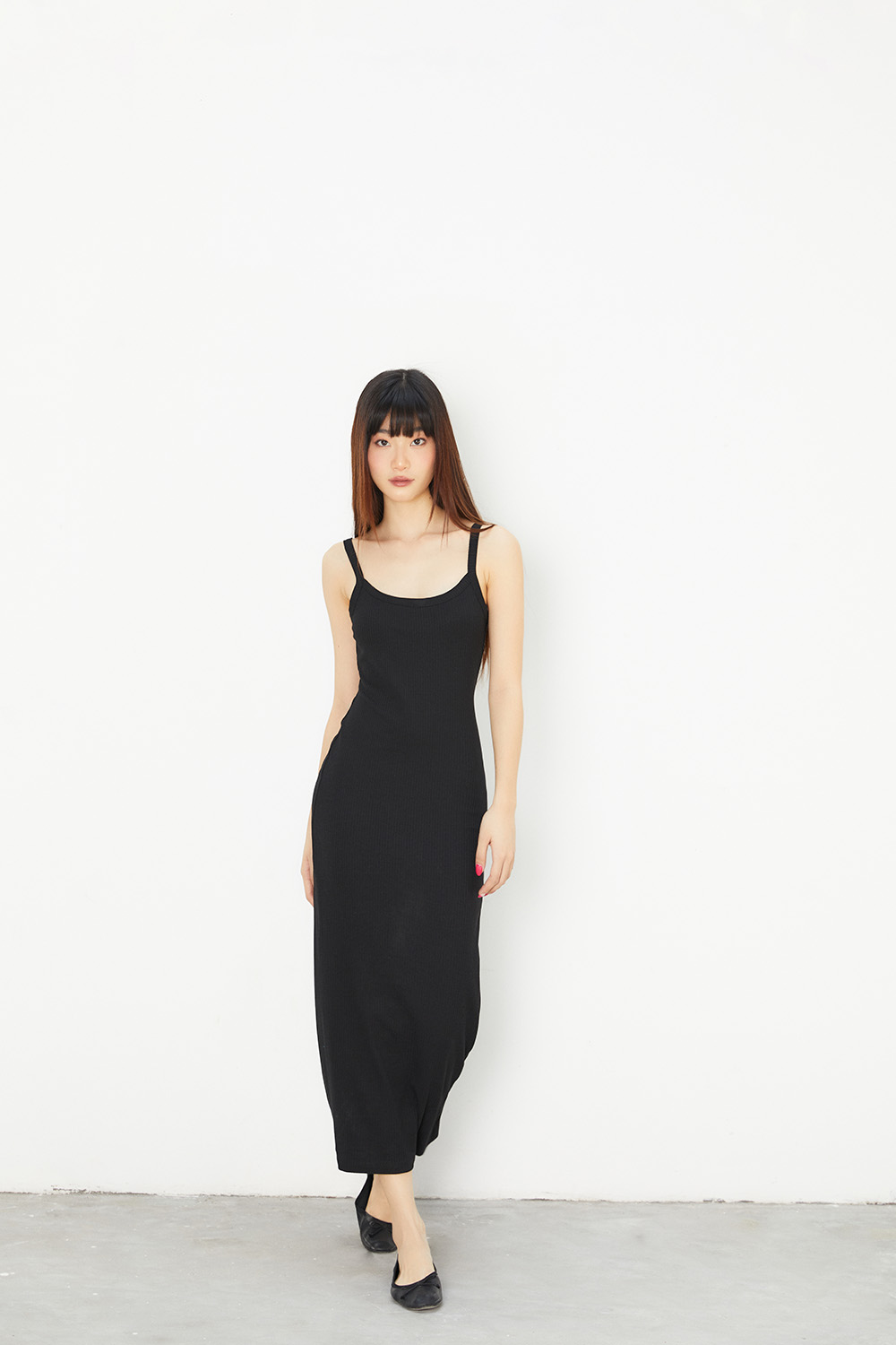 [OUTLET SALE] DOTTIE - Đầm thun midi hai dây - D0471