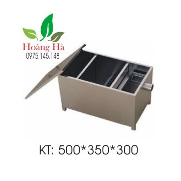 Bể tách mỡ chất liệu inox loại 50 lít - bẫy mỡ