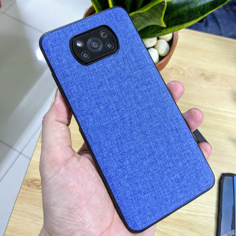 [HCM]Ốp lưng Poco X3 NFC Vải Jean 1 Màu độc đáo