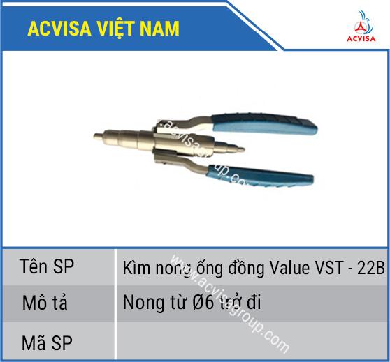Kìm Nong Ống Đồng VALUE Model VST - 22B
