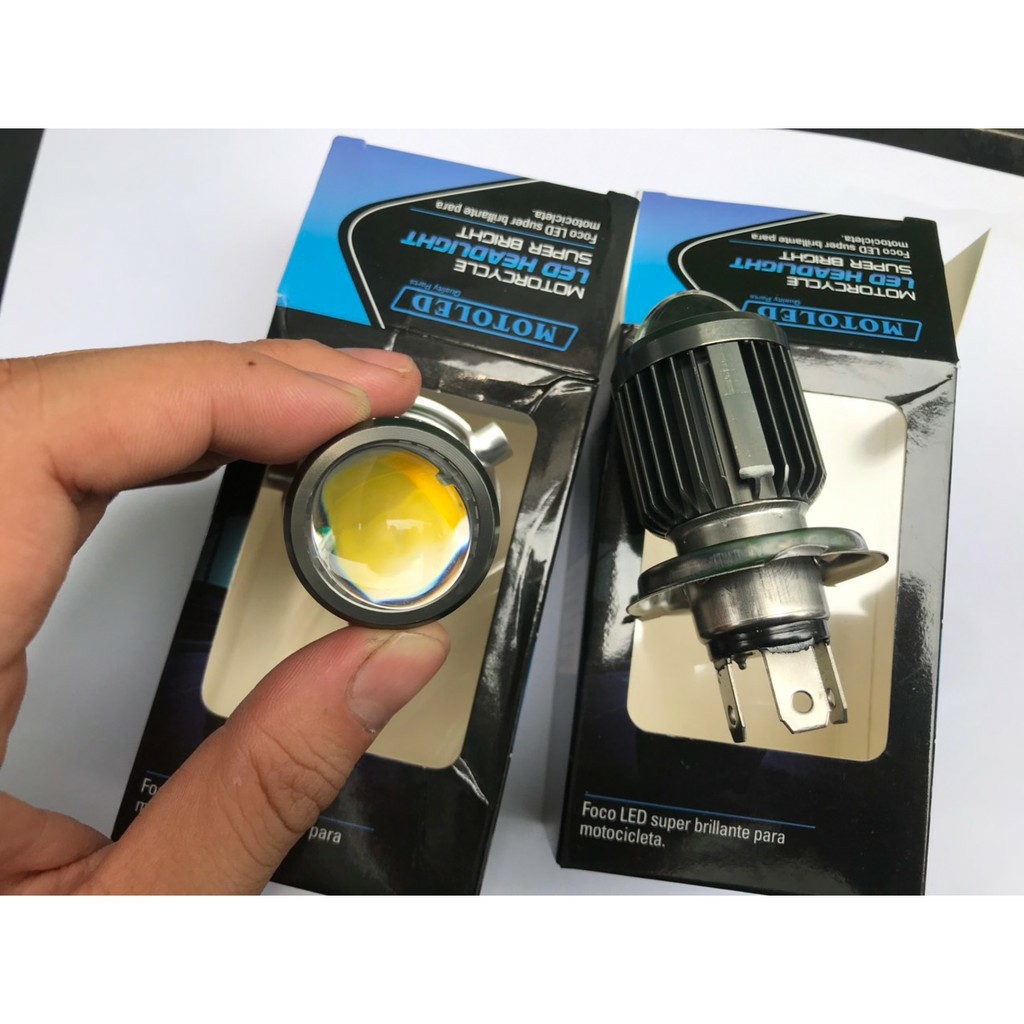 Đèn Pha Led Bi Cầu 2 Màu Cos Vàng Pha Trắng