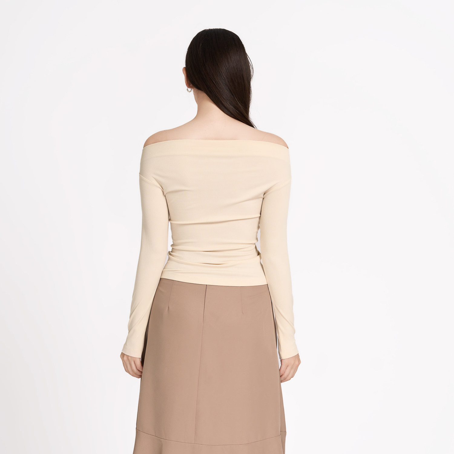 Chân váy midi xòe rã kiểu Maybi