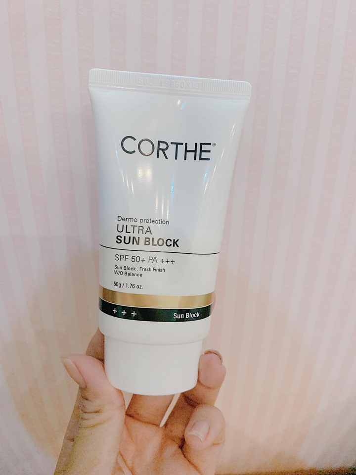 Kem Chống Nắng Corthe 50g - Kiềm Dầu, Nâng Tông Tự Nhiên Và Không Gây Bí Da