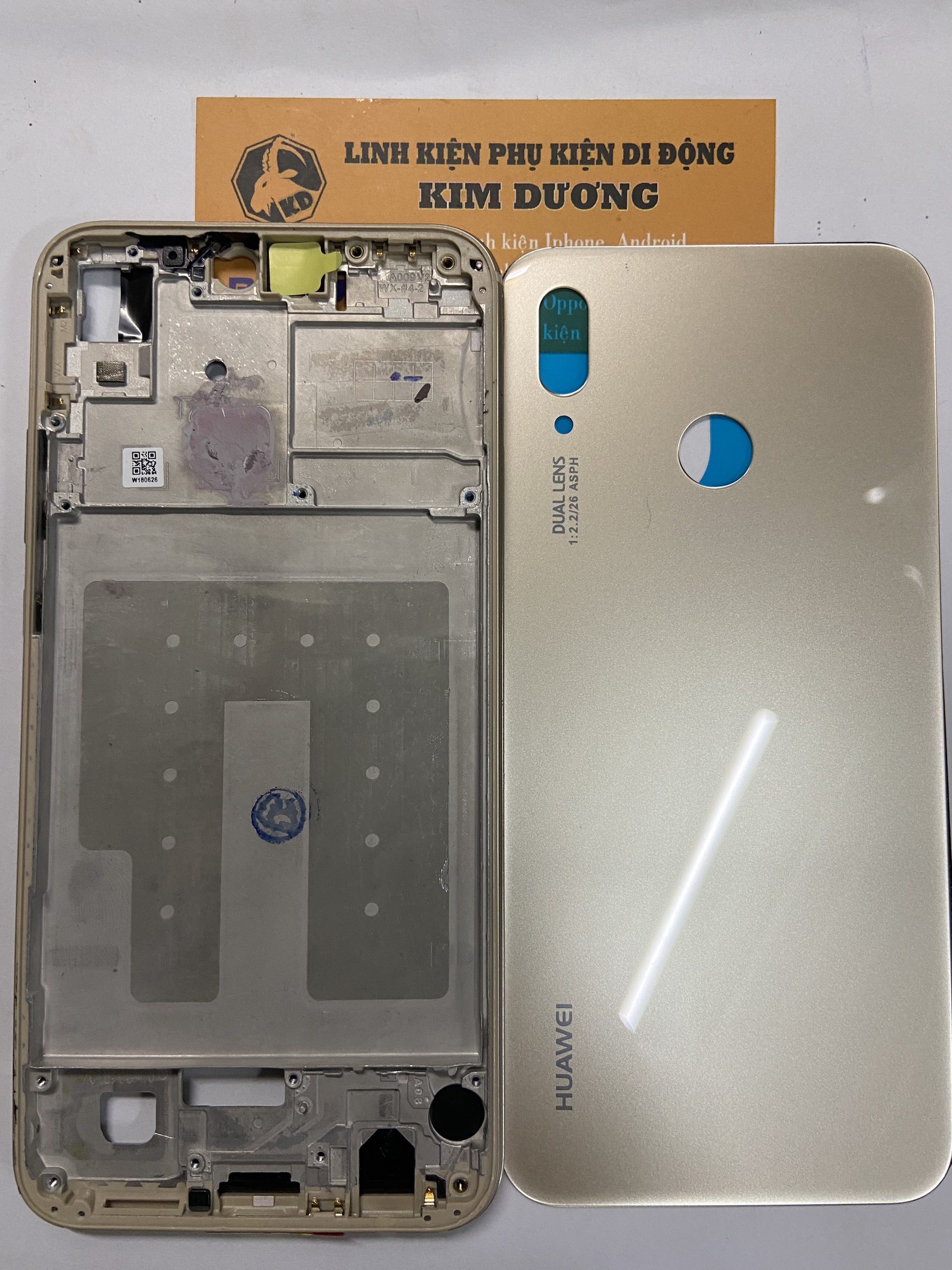 Vỏ Bộ/ Khung sườn + Lưng kính Huawei Nova 3E