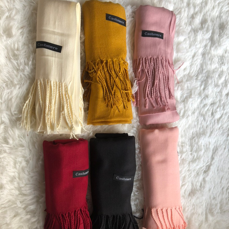Khăn choàng cổ nữ Cashmere phong cách Hàn Quốc