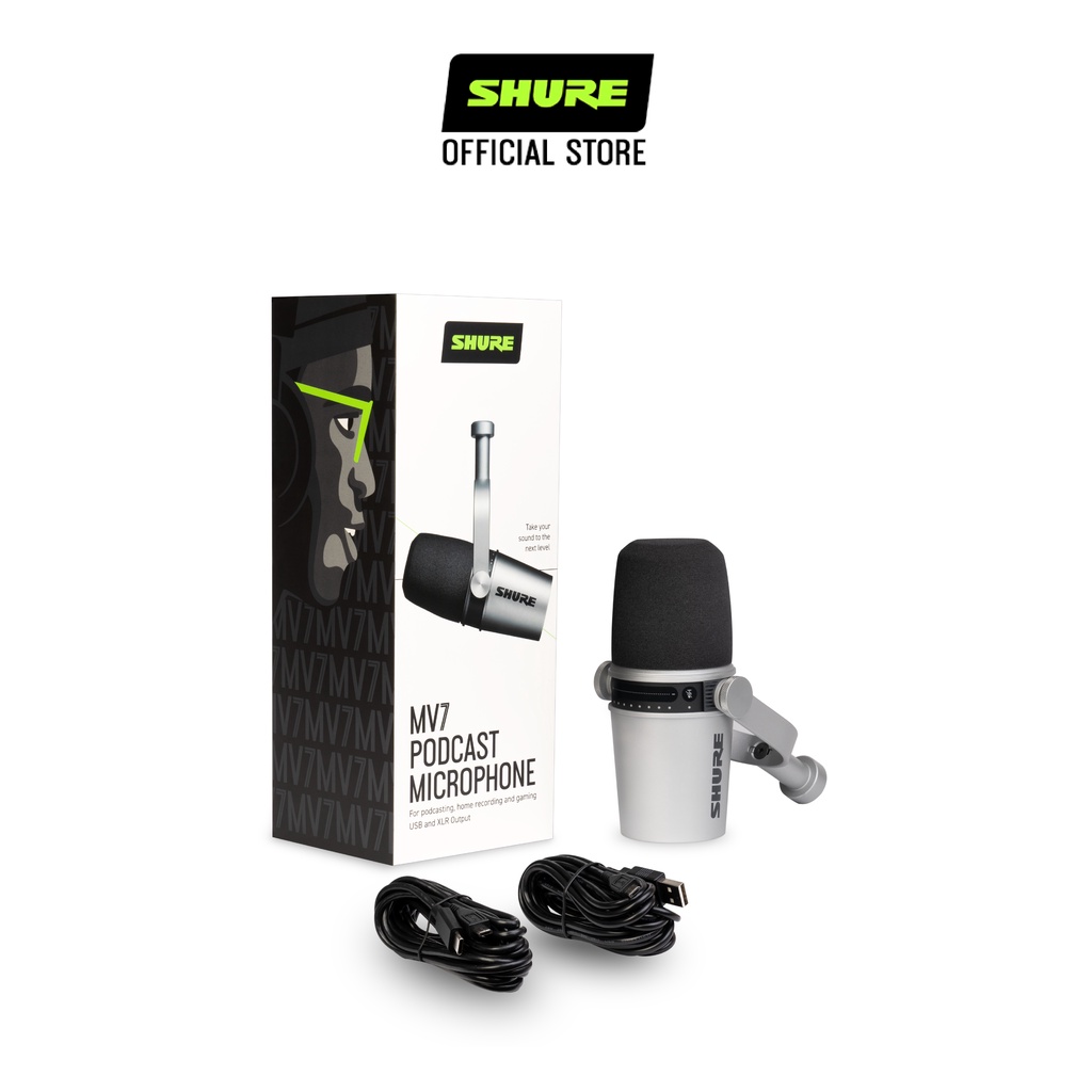 Micro Podcast Shure MV7 -  Hàng Chính Hãng