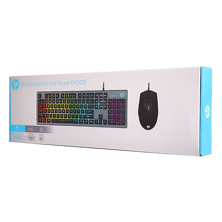Bộ Phím Và Chuột HP KM300F LED USB - NTH