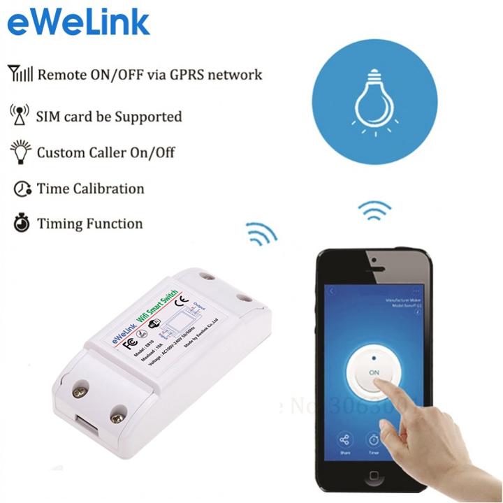 Công tắc thông minh sonoff basic sh215 điều khiển từ xa qua wifi, 3g, 4g / sigato sgt777