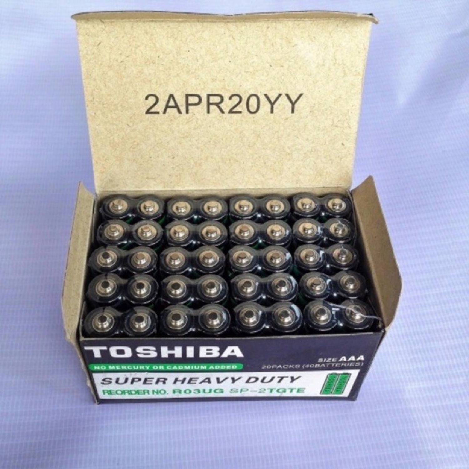 [Vĩ 2 viên] Pin tiểu 3A (AAA) Toshiba R03UG - Dùng cho remote