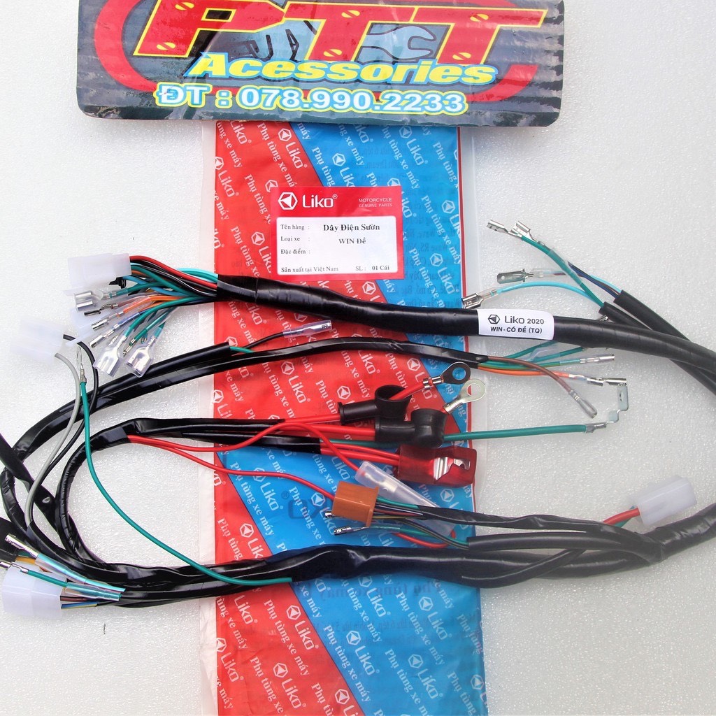 BỘ DÂY ĐIỆN SƯỜN XE WIN 100 CÓ ĐỀ - KHÔNG ĐỀ