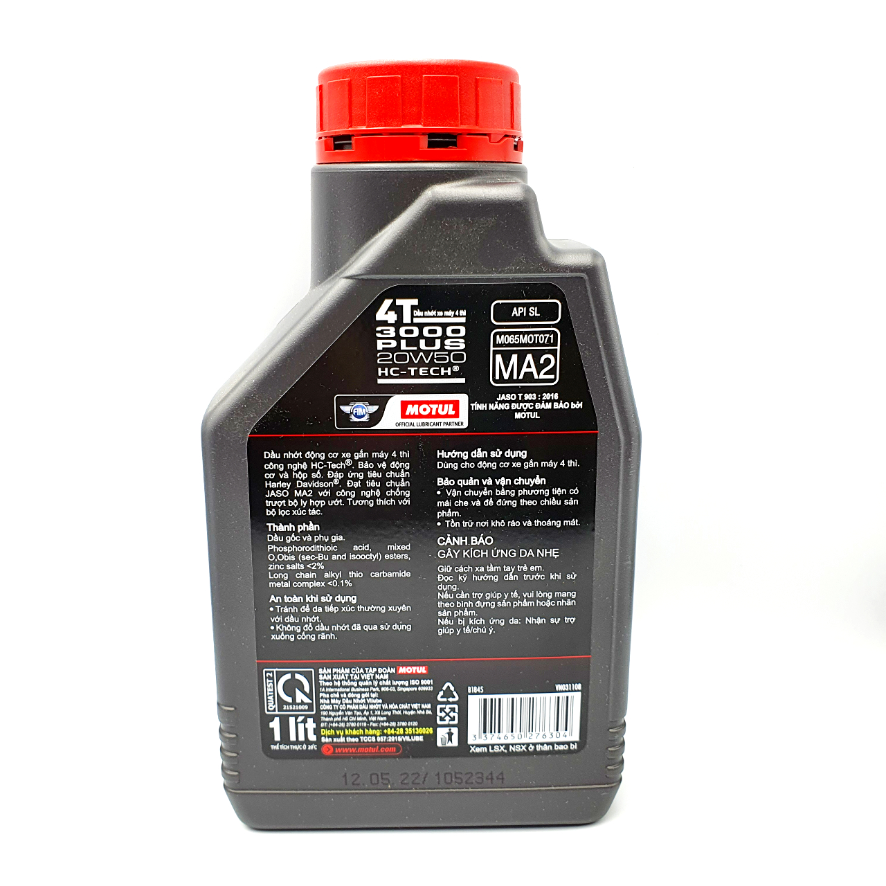 NHỚT XE SỐ CAO CẤP MOTUL 3000 PLUS 20W50 1L