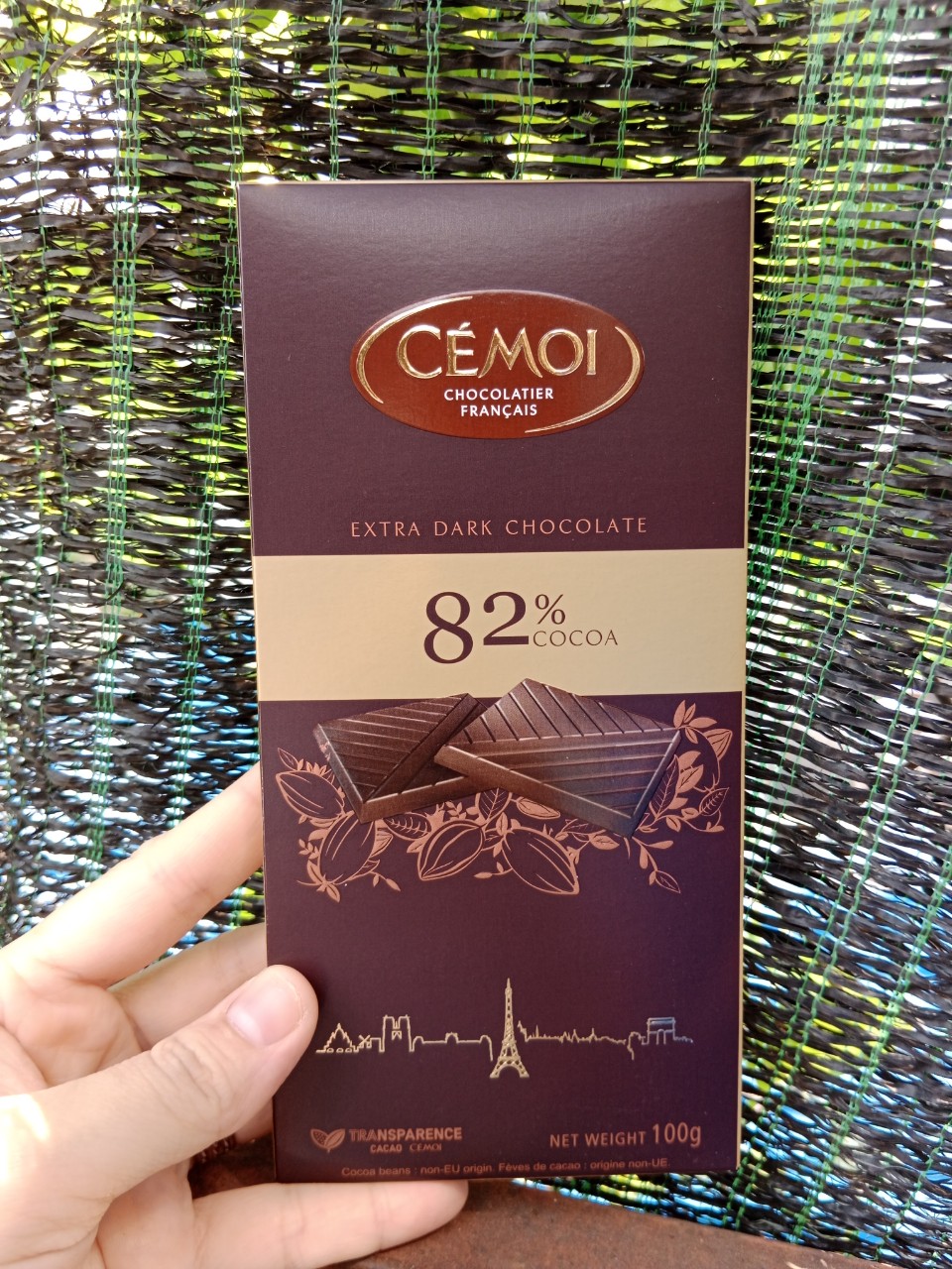 Socola Đen 82% Cacao Dạng Thanh Cémoi 100g - GiftLife