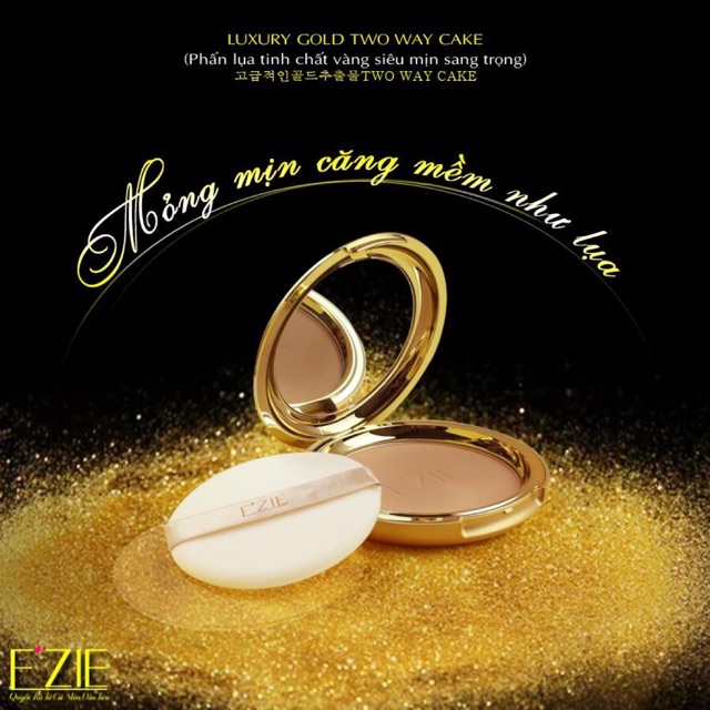 Phấn Lụa Ezie Tinh Chất Vàng Siêu Mịn 23 G