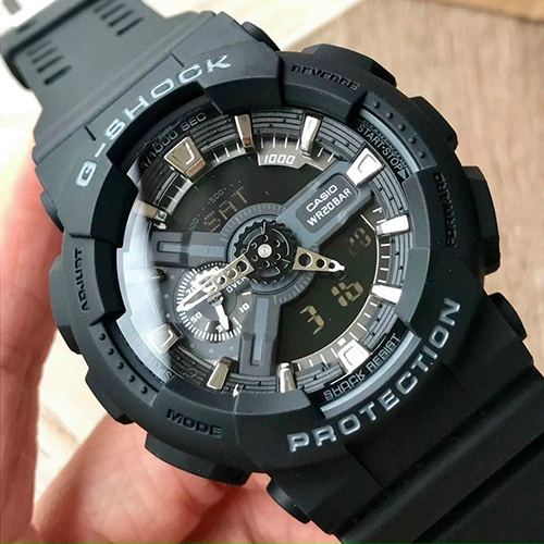 Đồng Hồ G-Shock GA-110BDR - Đồng Hồ Thời Trang Nam Nữ - Đồng hồ Casio GShock Chống Nước , Chống Sốc, Va Đập, Bền Bỉ Với Thời Gian , Mặt Hiển Thị Kim-Số Kết Hợp, Trang Bị Chức Năng Bấm Giờ-Đo Tốc Độ