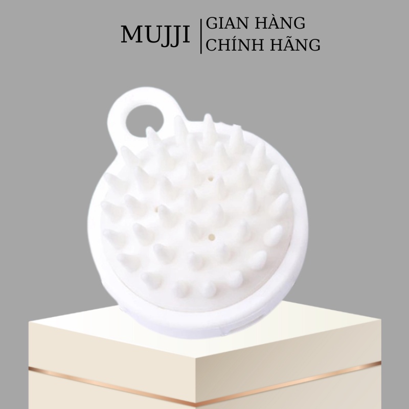 Lược gội đầu massage Mujji giúp làm sạch da đầu