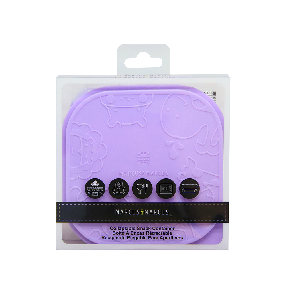 Bát Silicon Xếp Gọn Đựng Bánh Ăn Dặm Cho Bé Marcus & Marcus