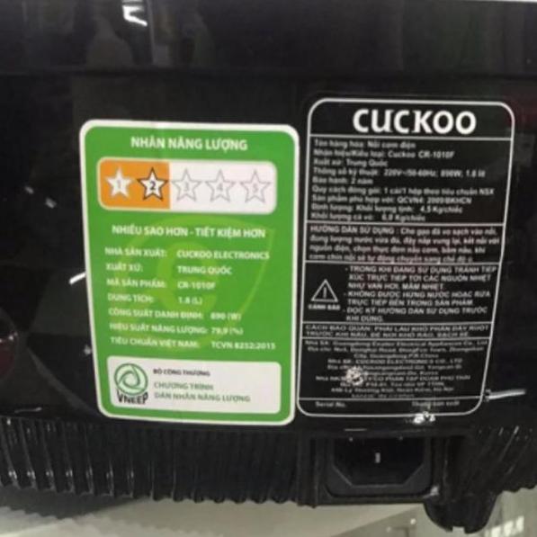 [HCM]Nồi Cơm Điện Tử Cuckoo CR-1010F - 1.8 lít