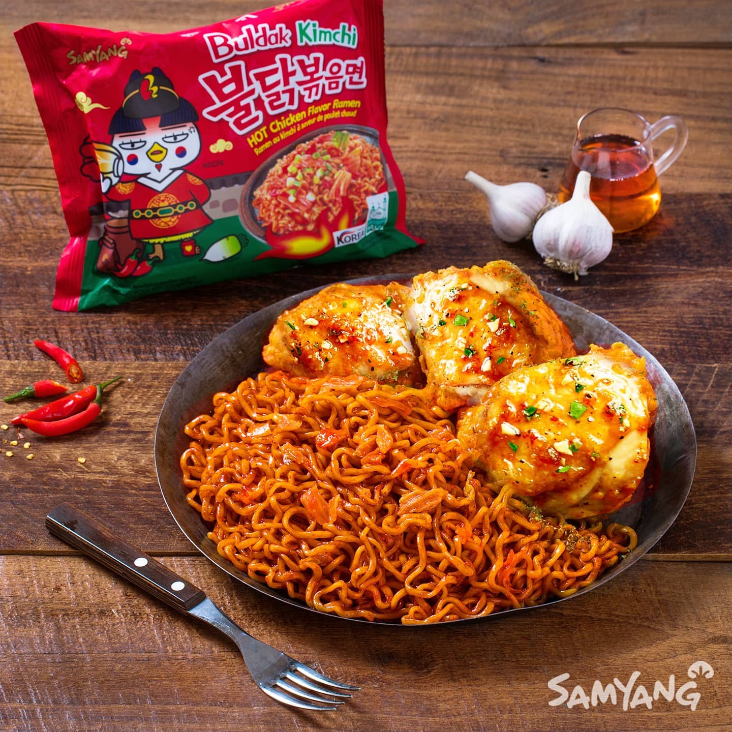 Mì cay Samyang Hàn Quốc đủ vị (140g / Gói) LỐC 5 gói