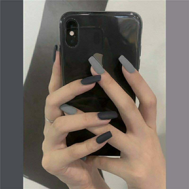 [HCM]Móng giả mix hai màu hot trend ??TẶNG KÈM KEO?? (hàng có sẵn)