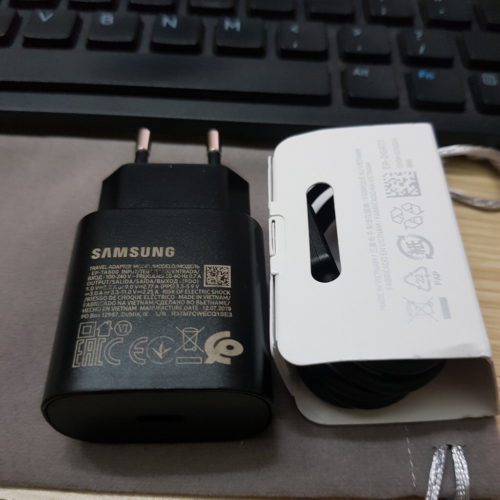 Bộ sạc nhanh sam-sung 25w pd,chuẩn dành cho s10 5g,a80,a70
