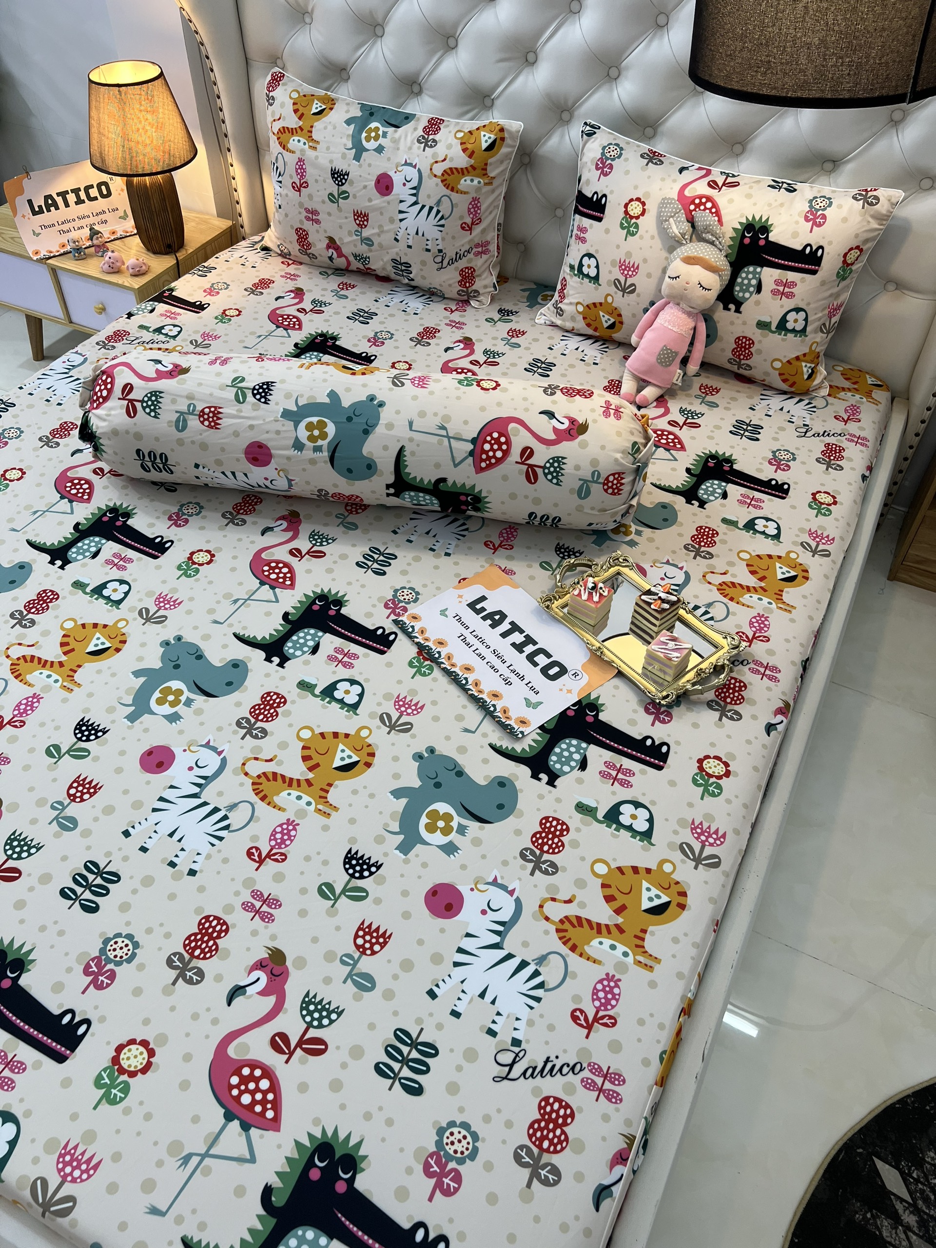 THUN LATICO - BỘ GA SIÊU LẠNH LỤA - THÁI LAN CAO CẤP MỚI (ÔM KHOÁ KÉO)