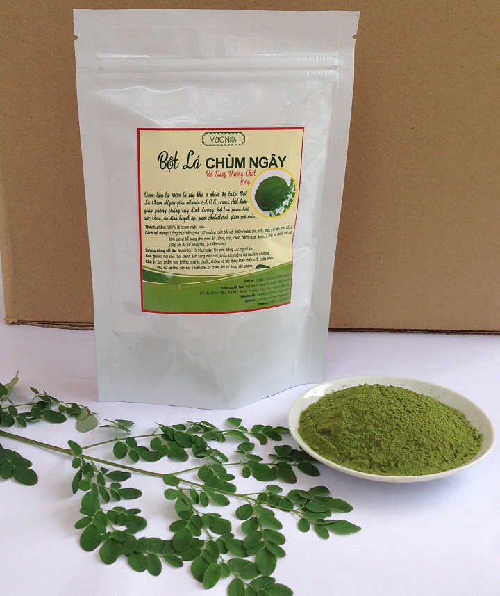 Bột Lá Chùm Ngây Vườn Nhà Mình 100g