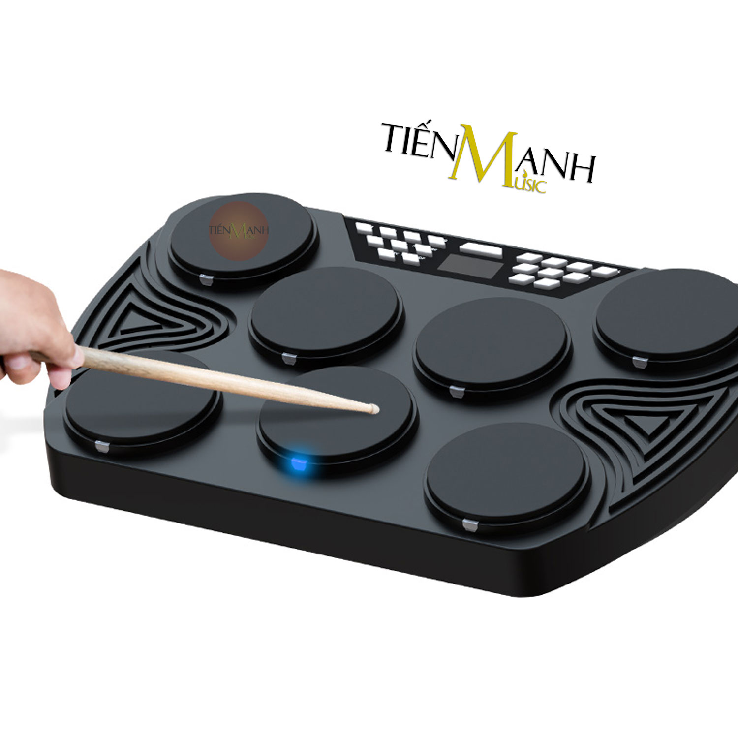 [Bluetooth, Chính Hãng] Bộ Trống Điện Tử Konix ED01, ED02 Ultra-Portable 7&9 Pad Electronic Digital Drum Kit ED1, ED2