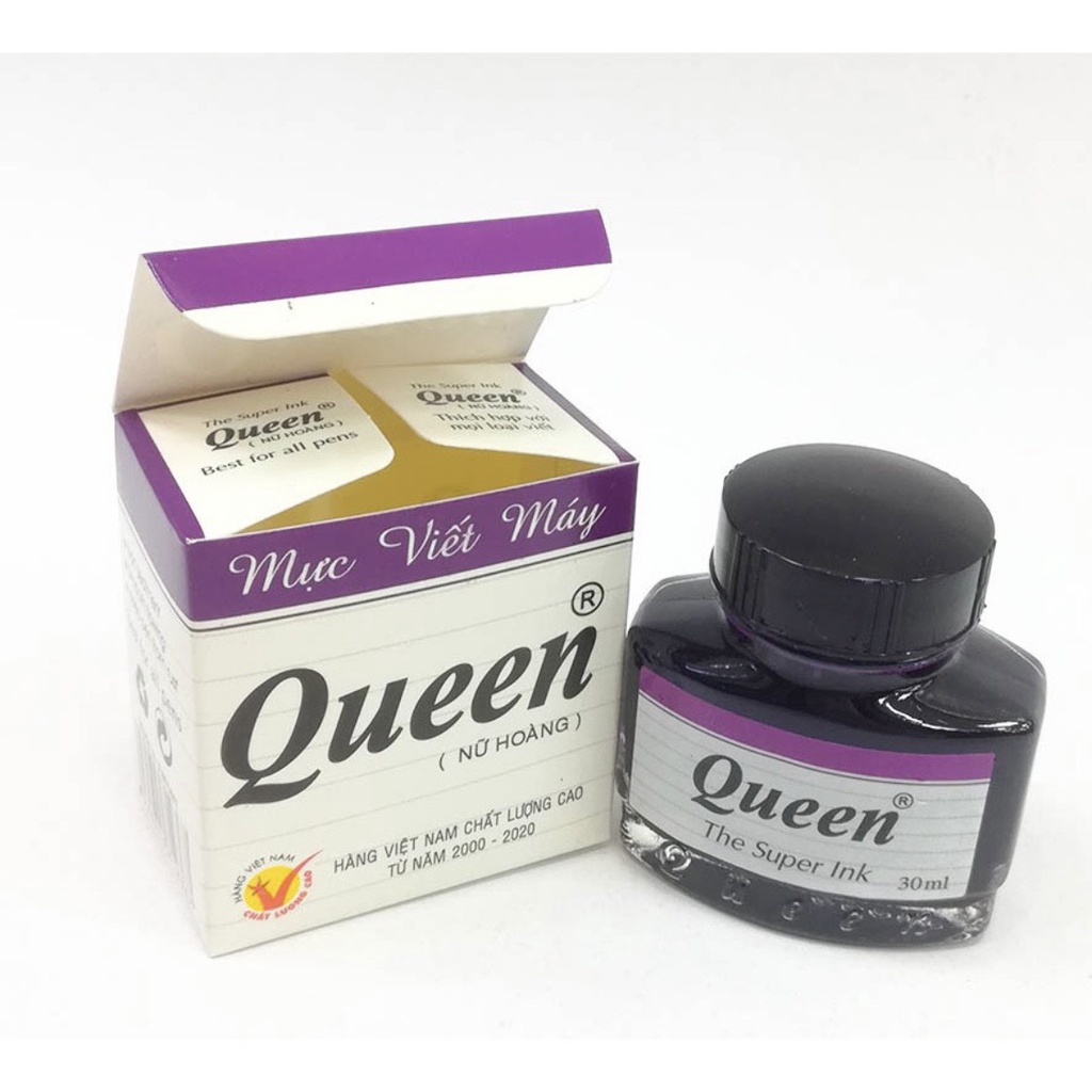Mực Queen viết Bút Máy các màu
