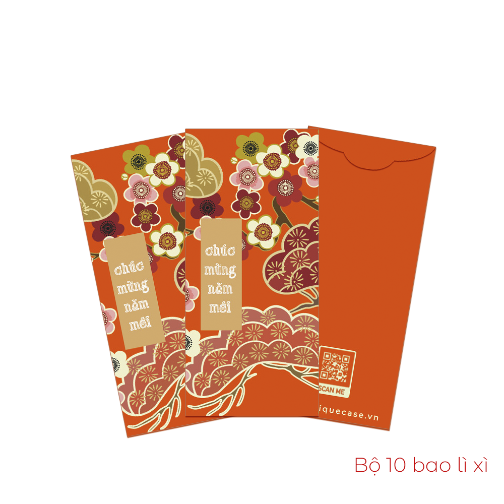 [Quà tặng không bán] Bộ 6 bao lì xì Unique Case 2023