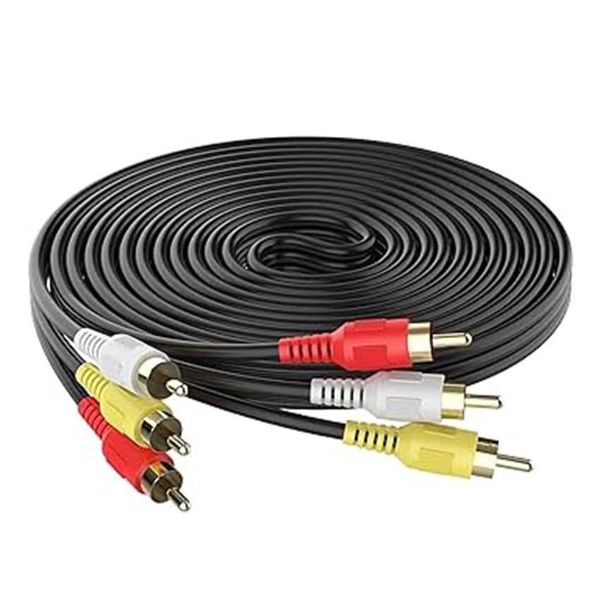 Cáp AV RCA dây AV 6 đầu hoa sen dài 1,5m