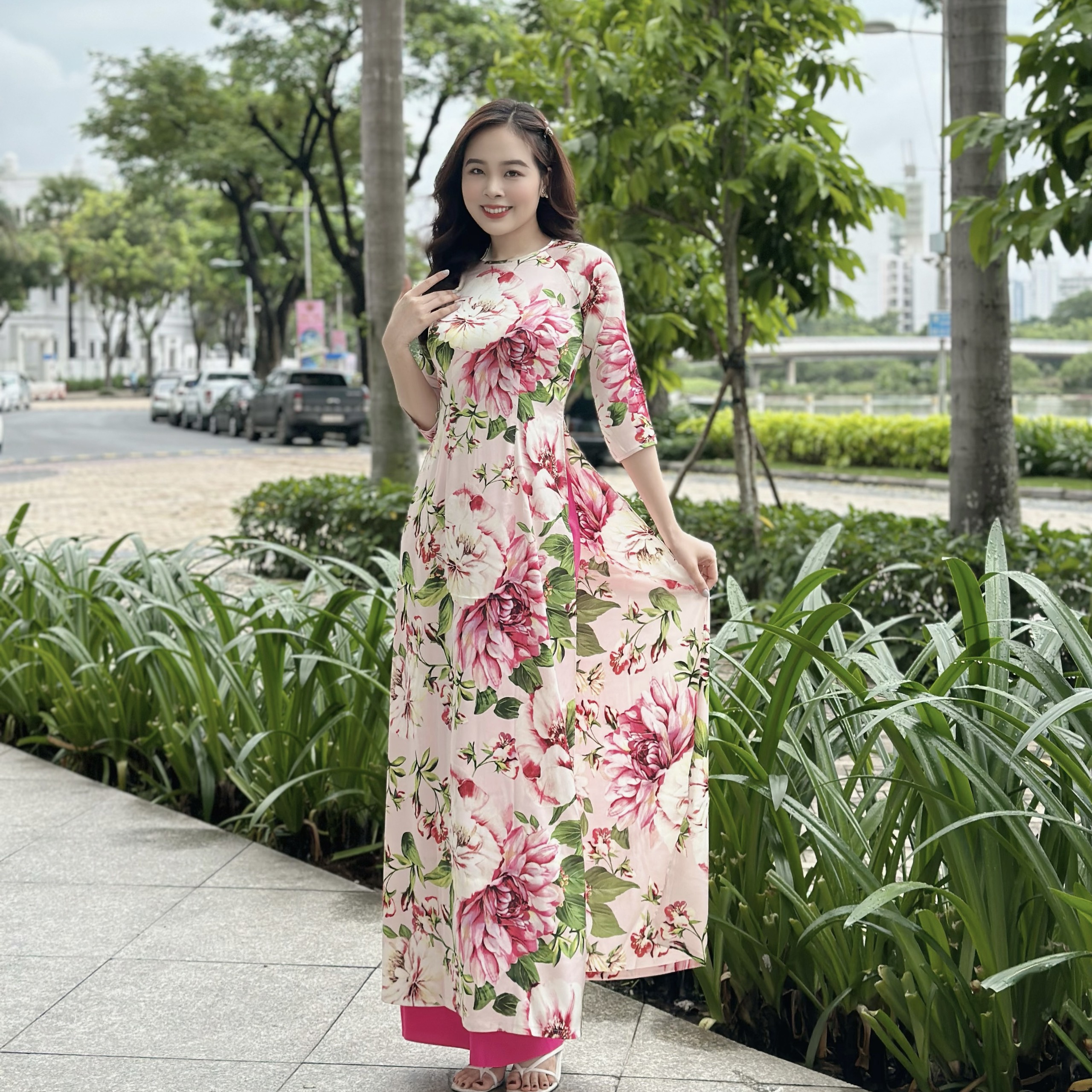 VERCHINI - Áo dài thời trang QANN010