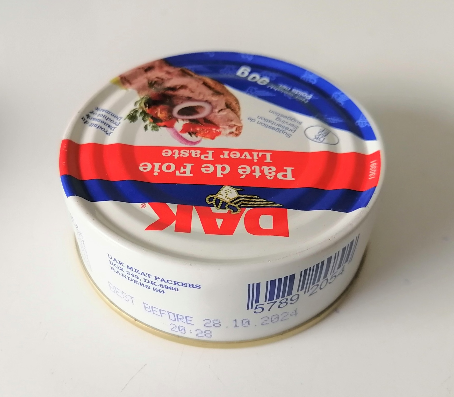 [90g – Hộp tròn] Patê gan heo [Denmark] DAK Pork Liver Paste (tgc-hk)