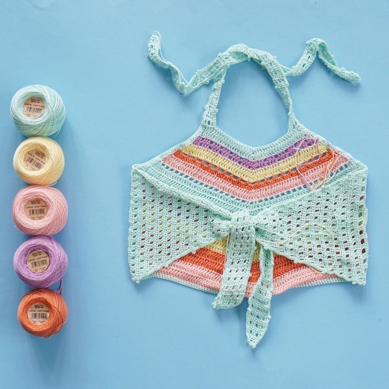 Sợi Lace Cotton Craft Yarn VN Cuộn 50gr