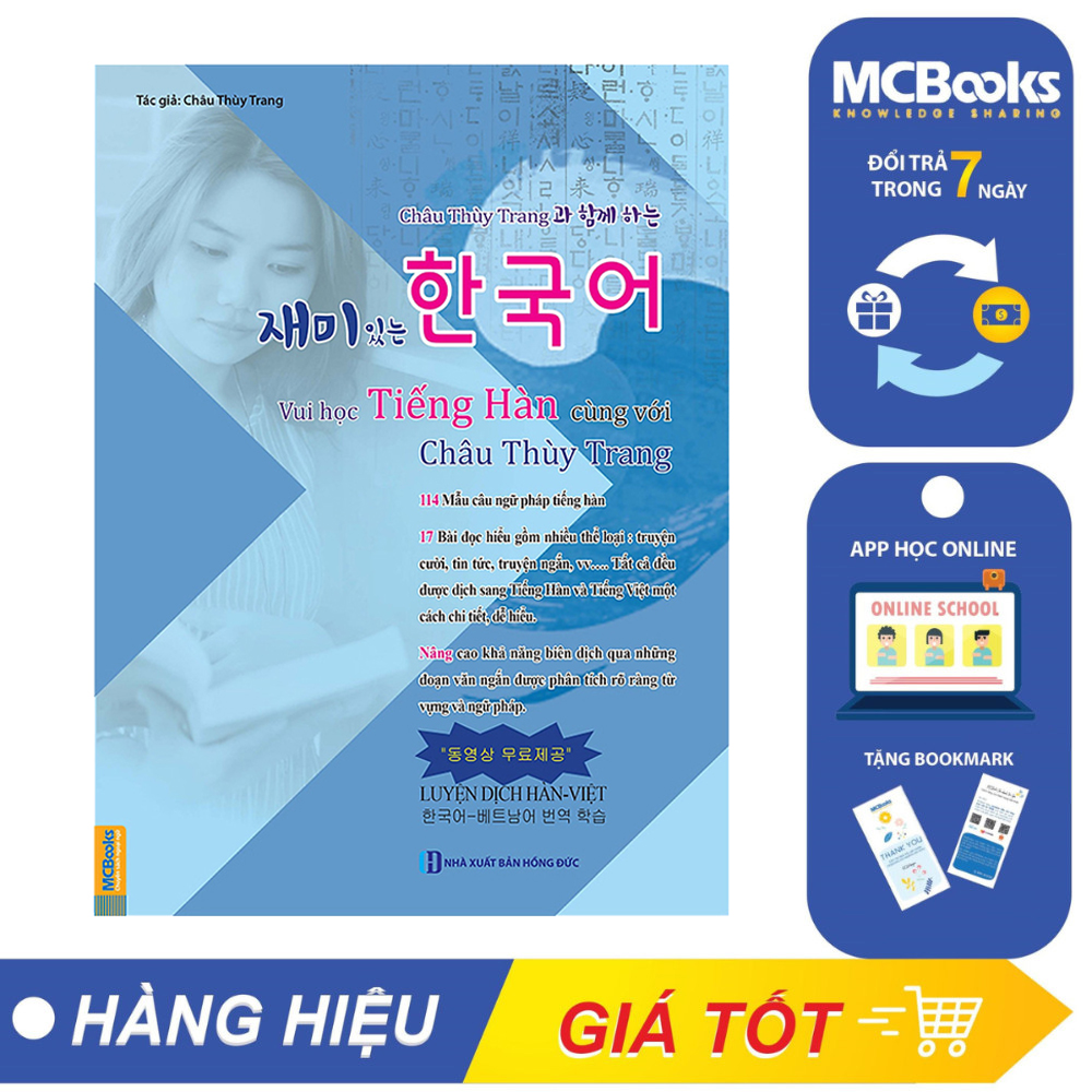 Sách - Vui học tiếng Hàn cùng Châu Thùy Trang - McBooks