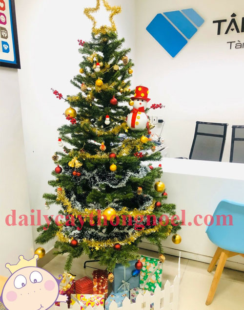 cây thông noel màu xanh 2m1