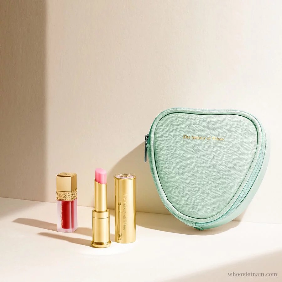 Set Son dưỡng môi Whoo Glow Lip Balm Special Set Tặng Túi Tim